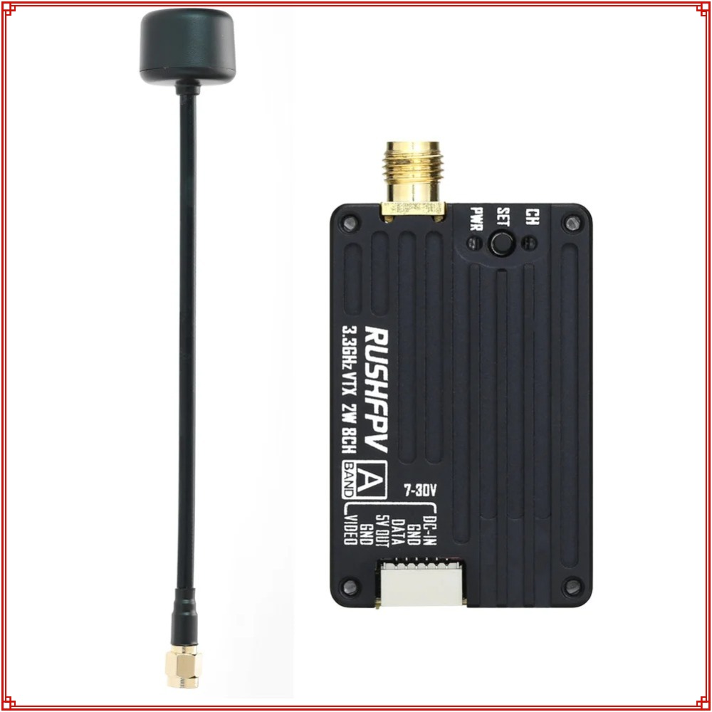 Novo Transmissor RUSHFPV 3.3G  - Fpv Drone Antenna avaliação e preço